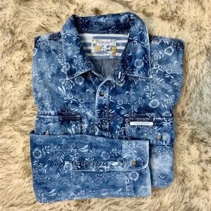 SCOTCH & SODA Vintage Wash Floral Button Down